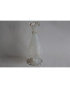 MURANO Vase verre opalescent spiralé