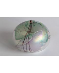 Lampe à huile verre iridescent Eric Peder Brakken 1985