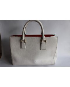 DOLCE & GABBANA sac à main cuir blanc