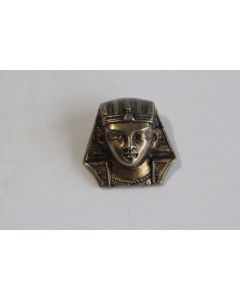 Bouton argent Tête de Pharaon
