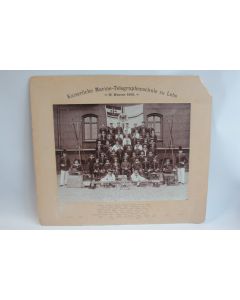 Grande Photographie Télégraphie navale Lehe Allemagne 1901