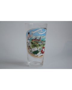 Ancien verre émaillé Souvenir Vaud Suisse Liberté et Patrie