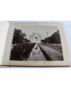 Album de photos et aquarelles Indes Taj-Mahal Boers Pakistan