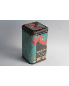 Boîte Chocolat tôle lithographiée Cémoi Matina Coq