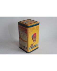 Boîte chocolat cacao BANANIA tôle lithographiée y'a bon Chicorée