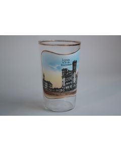 Ancien verre émaillé Souvenir Lyon Notre-Dame de Fourvières
