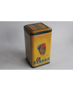Boîte chocolat cacao BANANIA tôle lithographiée y'a bon Pates