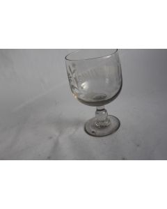 Grand verre gravé SOUVENIR XIXe siècle