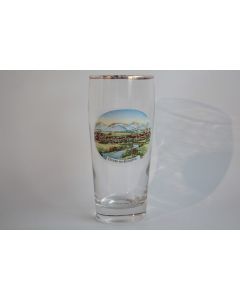 Ancien verre à bière émaillé Souvenir Gruss aus Kempten Allemagne