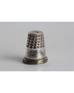 Dé à coudre argent et Coquillage d'Abalone nacre Mexique