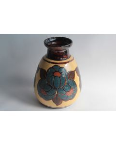 Vase terre vernissée René NICOLE Poterie Savoyarde