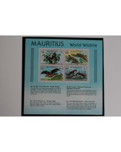Timbres bloc Mauritius World Wildlife Fund 1978 neuf