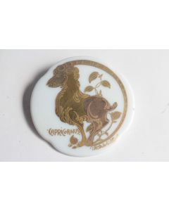 ROSENTHAL Broche porcelaine Capricorne Bjorn Wiinblad Zodiaque