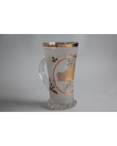 Ancien verre émaillé Souvenir La Schlucht Hotel Boos Vosges