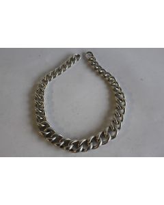 Bijoux collier vintage métal argenté 