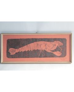 Lithographie originale Écrevisse Pierre Reymond 1960