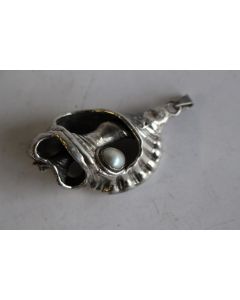 Bijoux pendentif argent vintage