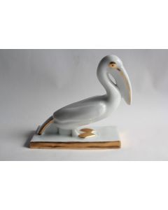 Pélican porcelaine Art déco