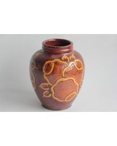 Paul Ami BONIFAS Vase terre vernissée Ferney Voltaire