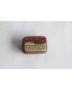 Boîte médicaments tôle lithographiée Échantillons Blackoid's Brown 