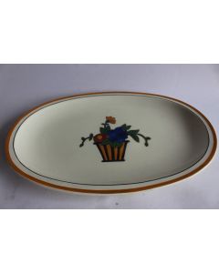 Plat ovale céramique Art deco JEAN LUCE 