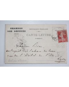 CPA illustré chambre des députés 1910