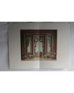 Estampe Décoration intérieure Chambre Renaissance E. Curton