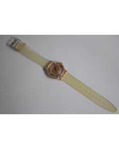 SWATCH Montre extra plate Swatch Skin Golden Jelly SFK101