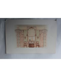 Estampe Décoration Cheminée Chambre femme Empire G. Rémon