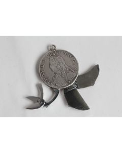 ELOI PERNET Couteau Onglier Monnaie argent Écu Louis XV 1729