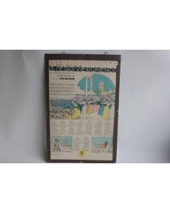 Affiche lithographiée chanson La Festo Vierginenco Mistral par Léo Lélée