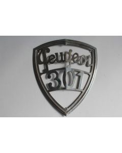 Insigne automobile Plaque calandre radiateur Peugeot 301