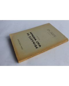 Jean HERCOURT envoi dédicace Primauté de Walt Whitman Essai 1939