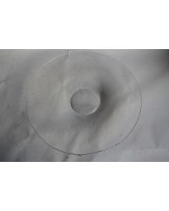 KOSTA BODA Grand plat cristal gravé Vicke Lindstrand LG 106