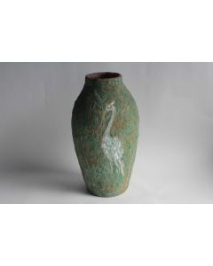 LENCI Vase céramique Oiseau Italie
