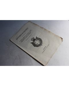 Lettres-Patentes Charles-Albert Roi de Sardaigne 1832