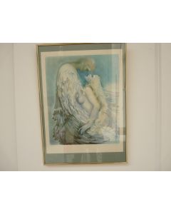 Lithographie érotique Ange Jean-Paul CLEREN