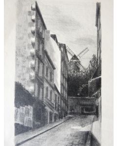 Lithographie GALLAY Moulin de la Galette Paris