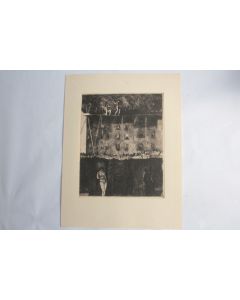 Lithographie originale Cirque Funambules Armin Müller