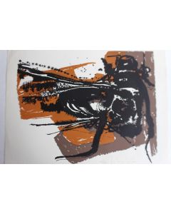 Lithographie originale Delapoterie Paul 1969