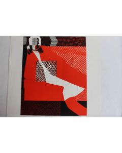 Lithographie originale Delapoterie Paul 1969