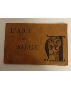 Livre L'Art du Siège Album I. 1938