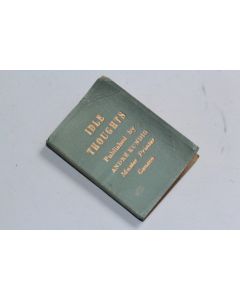 Livre miniature Pensées vaines Idle Thoughts André Kundig 1956