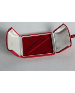 LOMBARD Écrin pour bijoux cuir rouge