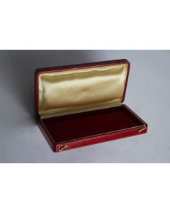 LOMBARD Écrin pour bijoux cuir rouge