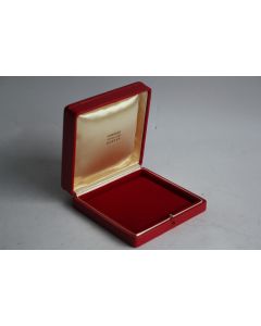 LOMBARD Écrin pour bijoux cuir rouge