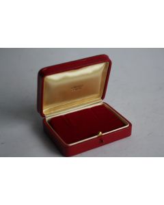 LOMBARD Écrin pour bijoux cuir rouge