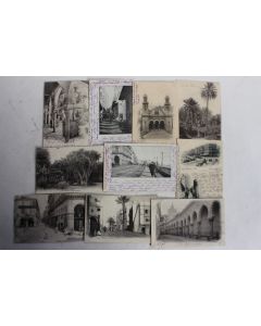 Lot 10 Cartes postales anciennes Alger Algérie