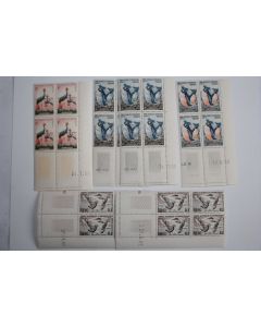 Lot 6 blocs coin daté 1960-1962 colonie françaises neufs