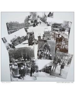 Lot de 11 CPSM 75 - PARIS - Série PARIS 1900
